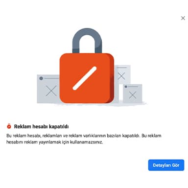Reklam hesabınız mı kapatıldı? | Pushouse