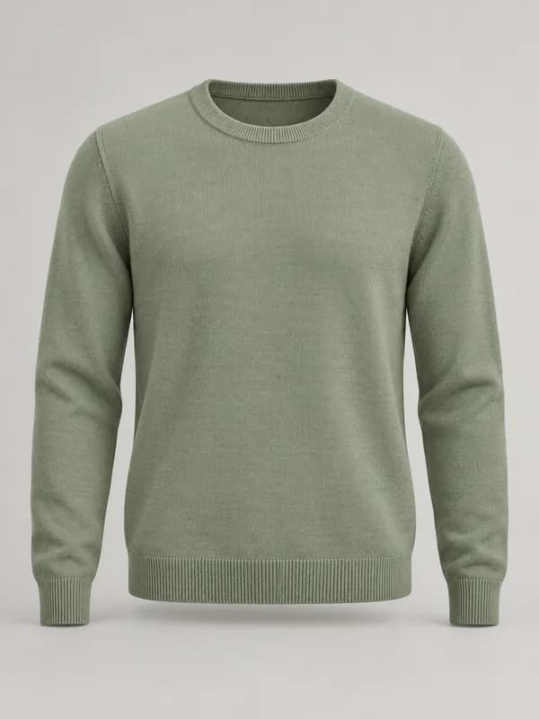 sage green textured knit