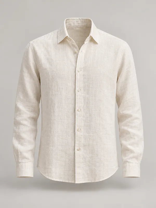 ecru linen shirt