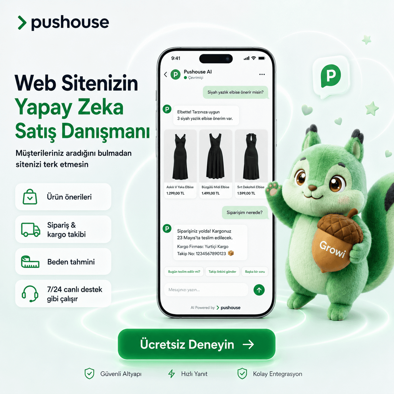 Web Sitenizin Yapay Zeka Satış Danışmanı